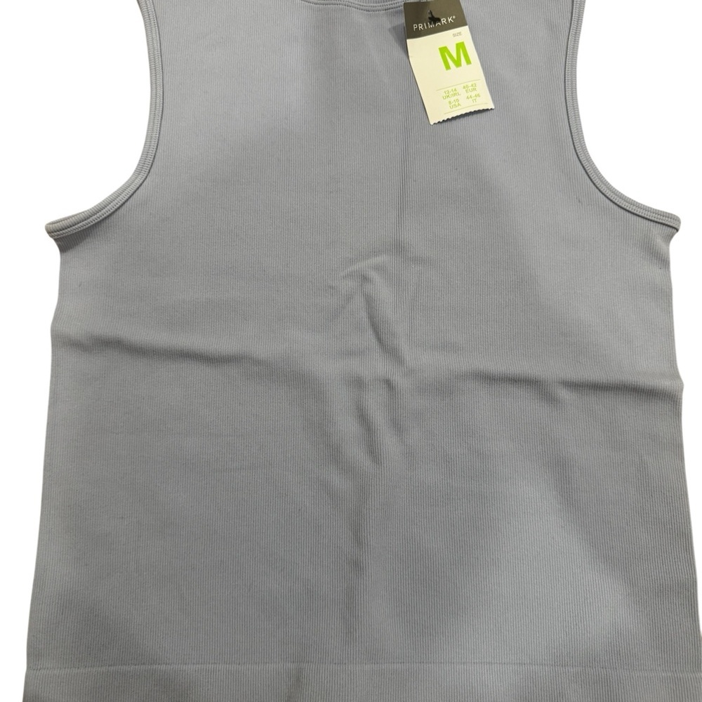 Primark Light Gray Ribbed Top